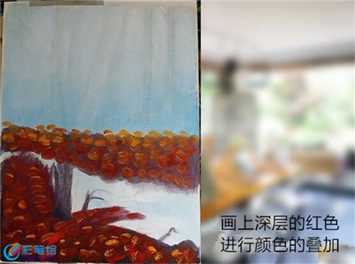 油画风景教程：手绘风景绘画步骤