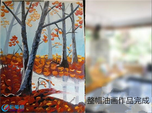 油画风景教程：手绘风景绘画步骤